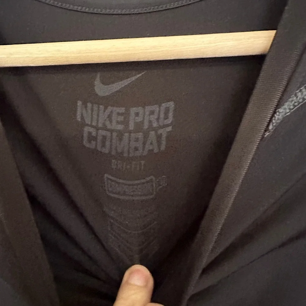Nike Pro Combat Mens XXL Black Long Sleeve Compression Shirt Dri-FIT Training